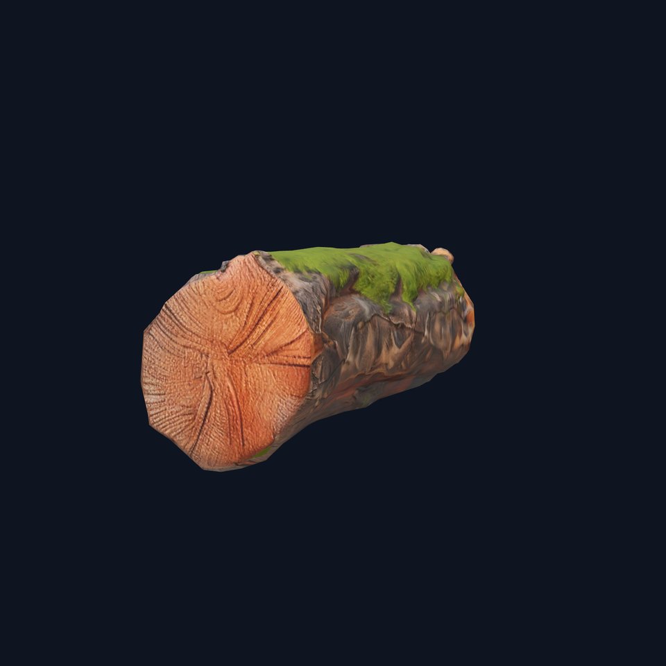 Mossy Log Detail model pack